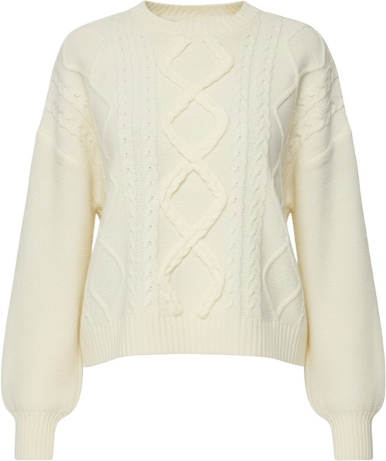 Women's Braided Cable Knit Oversized Sweater