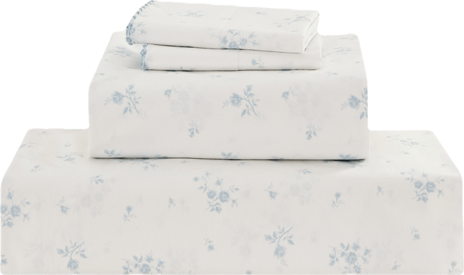 Sunham Callie Floral 200-Thread Count 4-Pc. Sheet Set, Queen