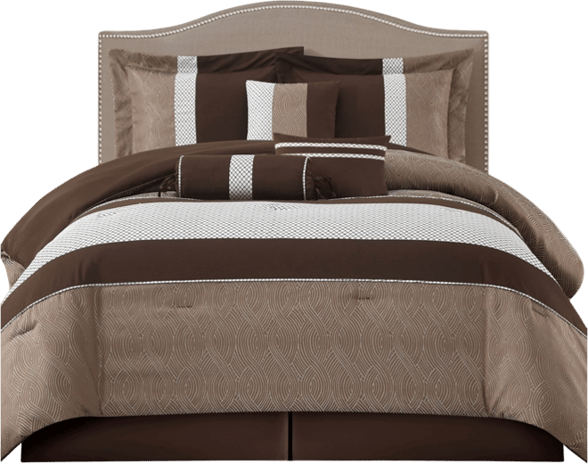 Corell Black 7-Pc. Comforter Set, Queen