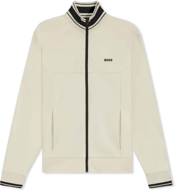 Boss by  Men's Cotton-Blend Zip-Up Sweatshirt