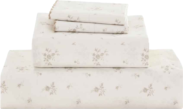 Sunham Callie Floral 200-Thread Count 4-Pc. Sheet Set, King