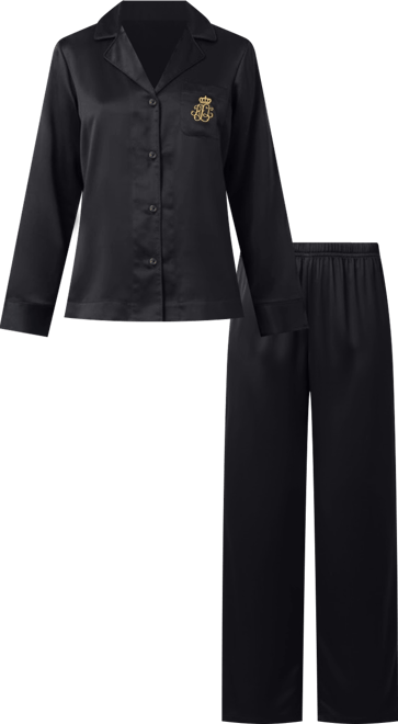 Women's Long Sleeves Notch Collar Pajama Set