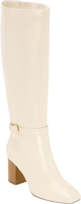 Liz Claiborne Womens Hutton Wide Calf Stacked Heel Riding Boots