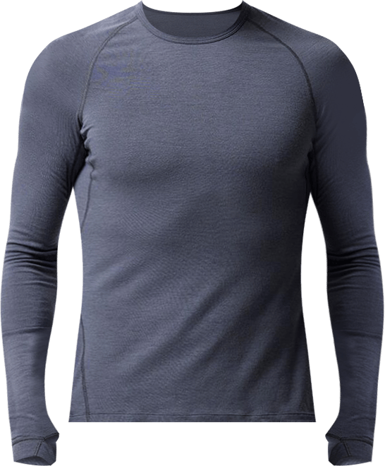 Men's Cedars Rws Merino Lt-Wt Baselayer Crew Top Lightweight Long Underwear Tops