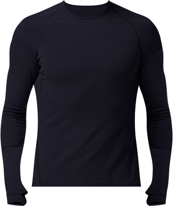 Men's Cedars Rws Merino Lt-Wt Baselayer Crew Top Lightweight Long Underwear Tops