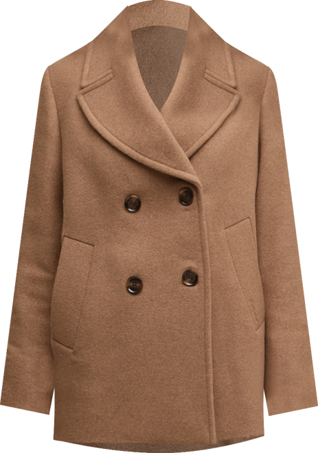 Women's Indie Double-Breasted Peacoat