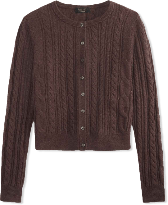Women's 100% Cashmere Cable-Knit Cardigan Sweater, Macy's Exclusive