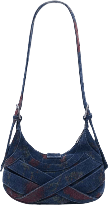 Women's Medium printed denim bag