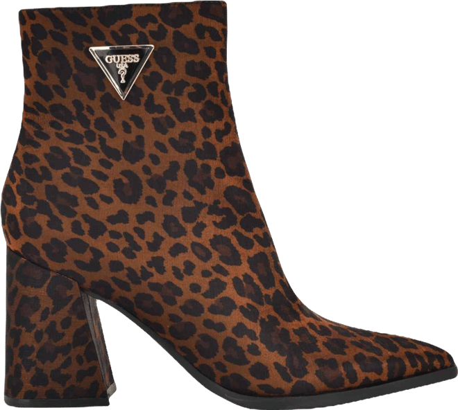 Womens Lusera Flared Block Heel Dress Booties