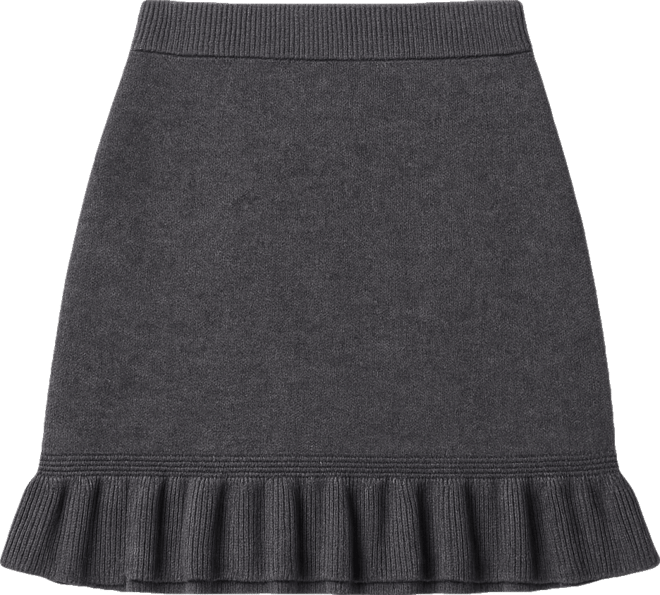 Women's Ruffle Edge Pull-On Mini Skirt