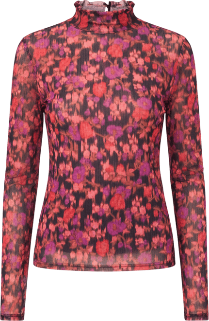 Women's Fitted Long Sleeve Turtle Neck Top