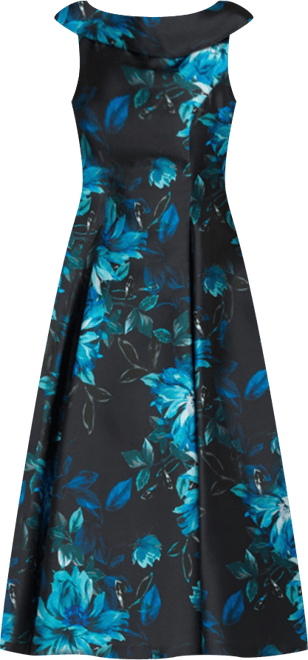 Women's Boat Neck Midi Dress