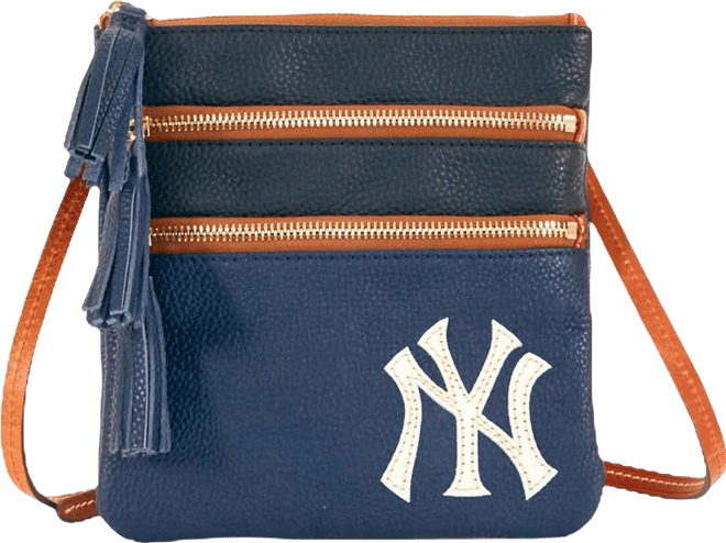 New York Yankees Infield Triple Zip Crossbody Purse