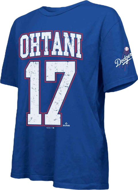 Women's Shohei Ohtani Royal Los Angeles Dodgers Oversized Name Number T-Shirt
