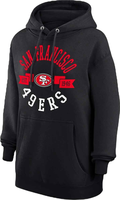 Women's Black San Francisco 49ers City Graphic Team Fleece Pullover Hoodie