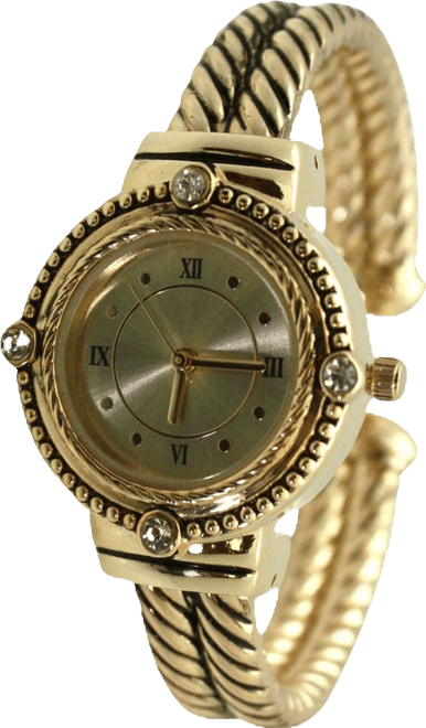 Gold Elegant Classy Roman Numerals and Details Women Watch