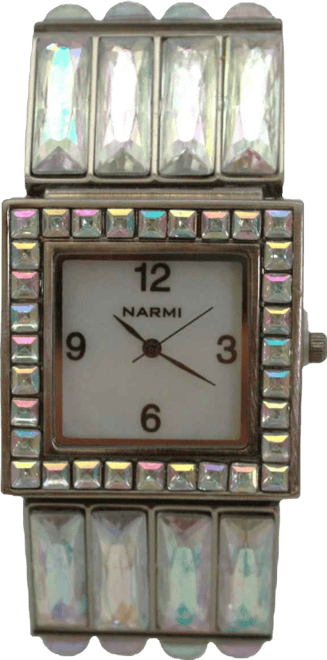 Olivia Pewter Pratt Square Jewel Women Watch