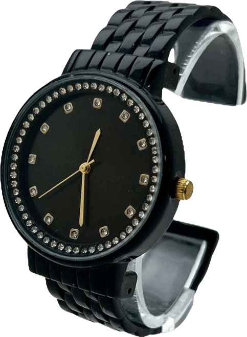 Black Boyfriend Style Bangle Women Watch