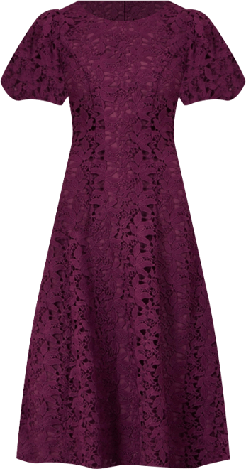 Women's Stretch Lace Midi Dress