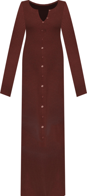 Women's Marshall Button Through Knit Maxi Dress