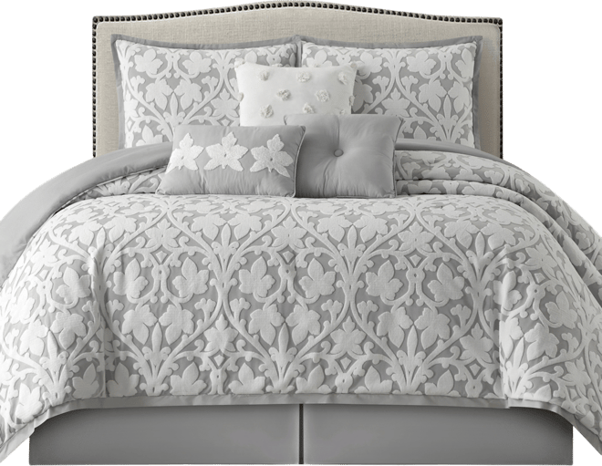 Adissa Floral 7-Pc. Comforter Set, California King