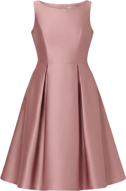 Boat-Neck A-Line Dress
