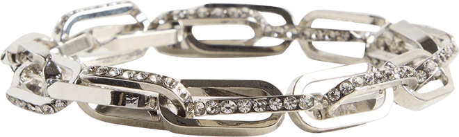 Pave Link Stretch Bracelet