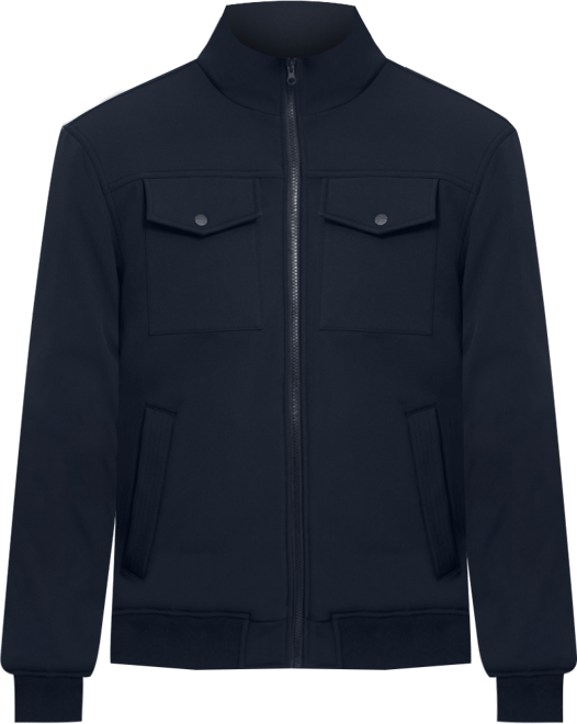 Men's Stand Collor Softshell Utility Bomber Jacket
