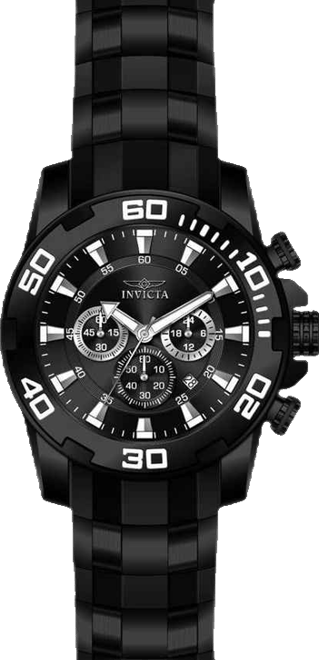 Men's 22338 Pro Diver Quartz Chronograph Black Dial Watch