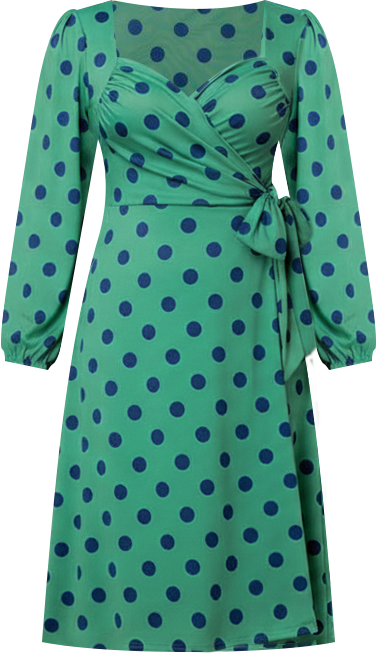 Plus Size Socialite Sweetheart Wrap Dress