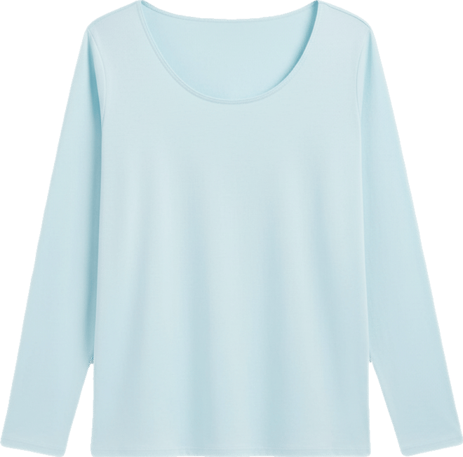 Plus Size Scoop-Neck Long-Sleeve Top, Exclusively for Macy's
