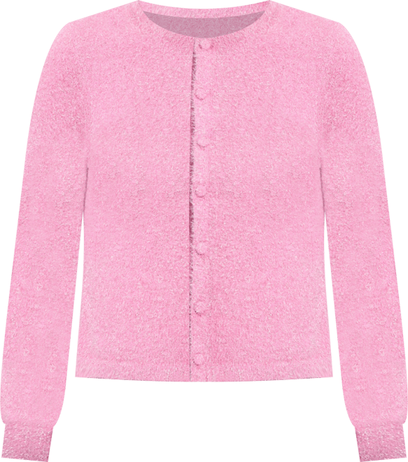 Fcuk Women's Tinsel Knit Slim Long Sleeves Cardigan Sweater