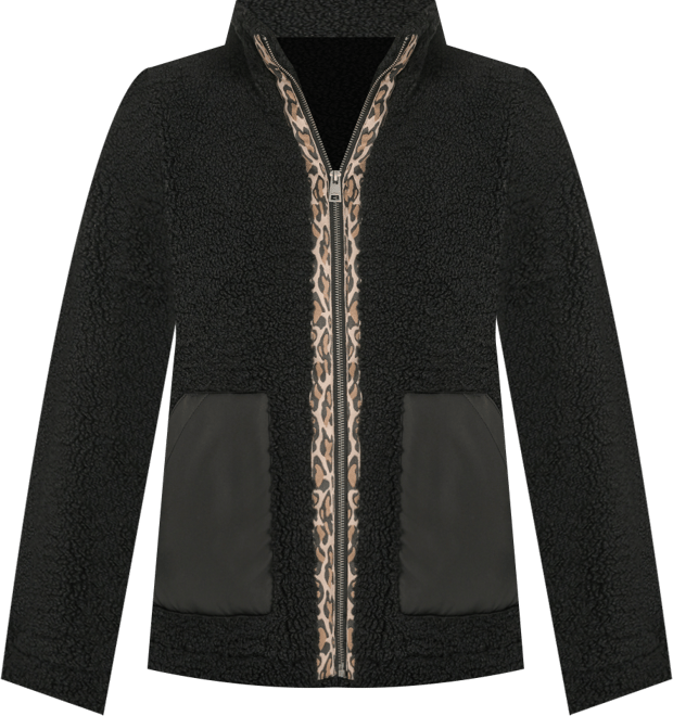 Women's Regular Stand Collar Sherpa Teddy Jacket