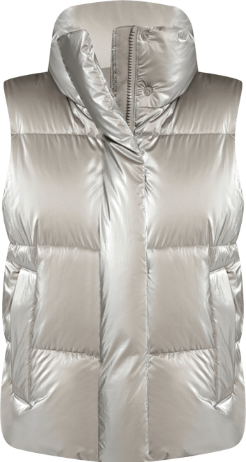 Women's Regular Stand Collar Puffer Vest Jacket