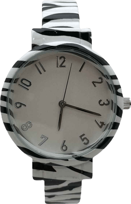 Zebra Round Face Every Day Versatile Bangle Women Watch