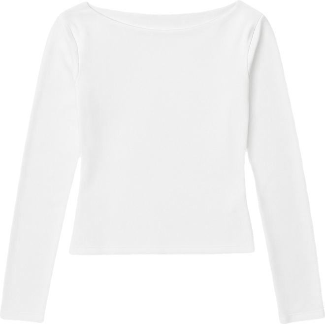 Women's Savi Boat Neck Long Sleeve Top