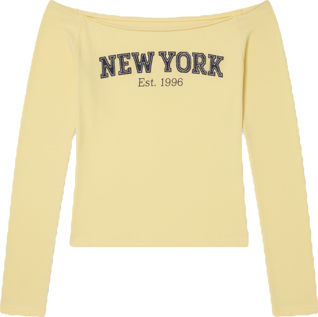 Women's New York Babe Off Shoulder Top