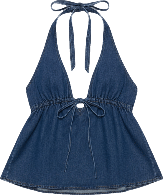 Women's Safia Denim Halter Top