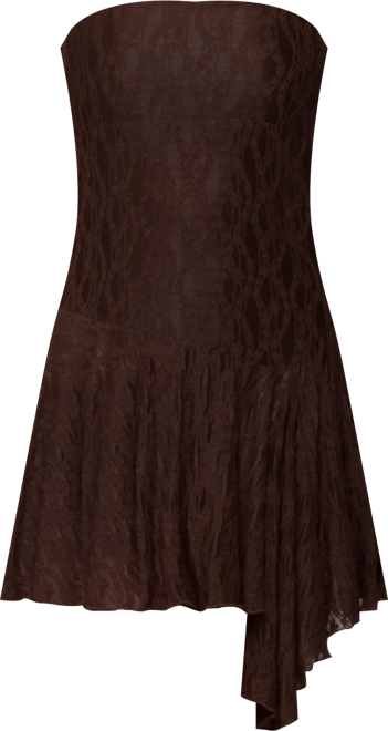 Women's Elaia Asymmetric Strapless Lace Mini Dress