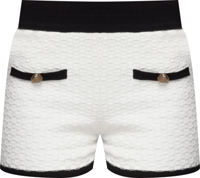 Women's Mara Contrast Textured Knit Shorts