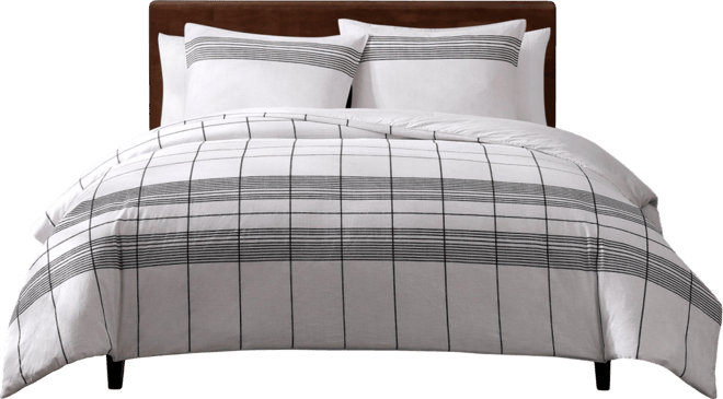 Brooklyn Heights Striped Cotton 3-Piece Comforter Set, King