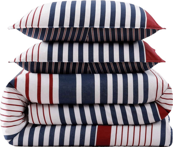 Brooklyn Stripe Cotton 2-Pc. Duvet Cover Set, Twin