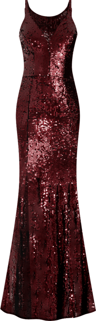 Women's Iris Sequined Side-Slit Gown