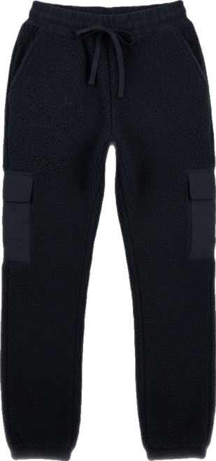 Juniors' Sherpa Cargo Jogger Pants