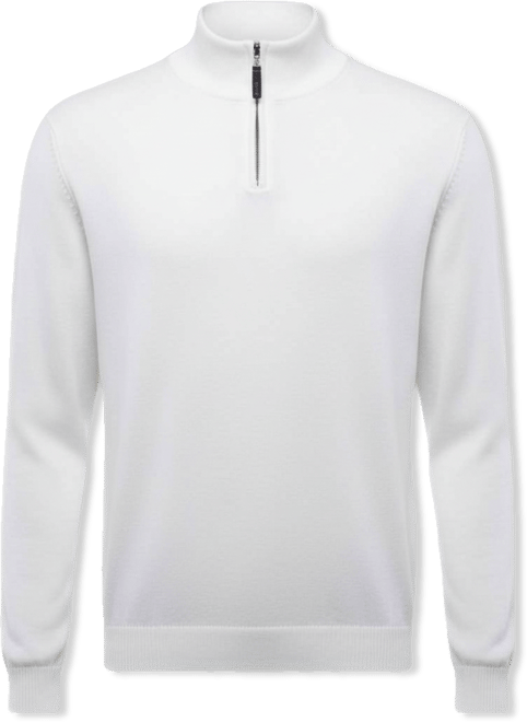 Men's Quarter Zip Mock Neck Sweater