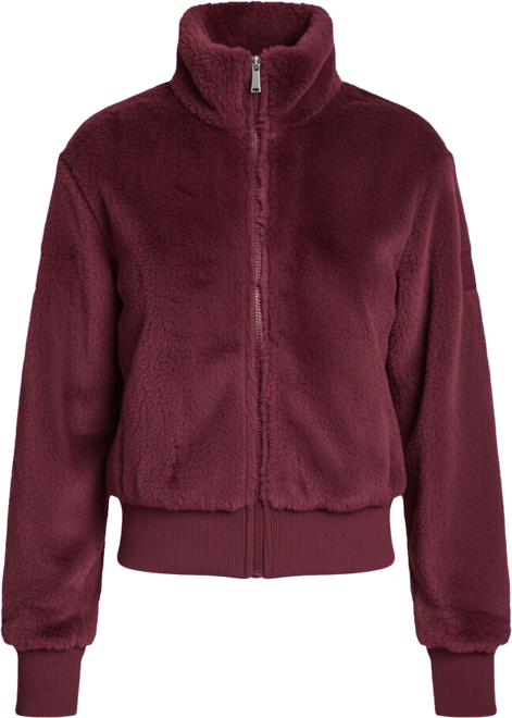 Sport Women's Faux-Fur Zip-Front Bomber Jacket