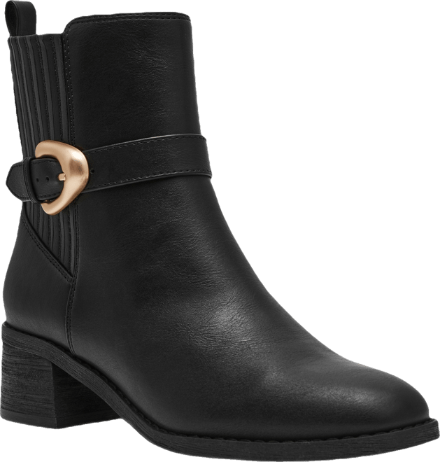 Women's Dagger Buckle Chelsea Booties