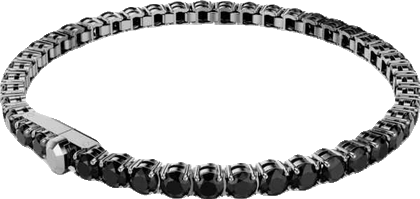 Swaroski Matrix Ruthenium Plated Tennis Bracelet