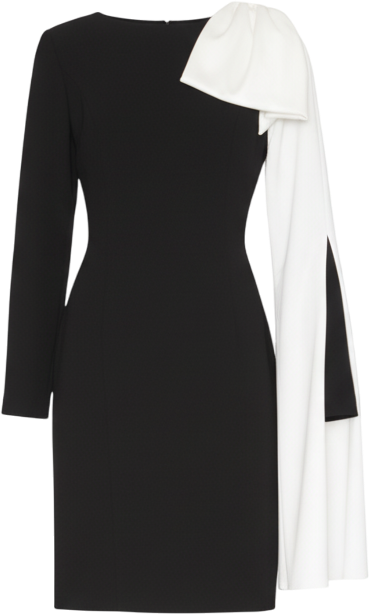 Women's Dramatic Bow Boat Neck Dress