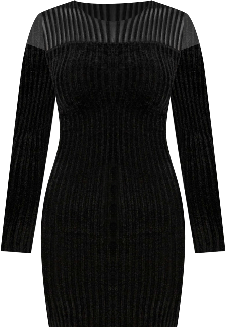 Women's Rowena Long Sleeve Rib Chenille Dress